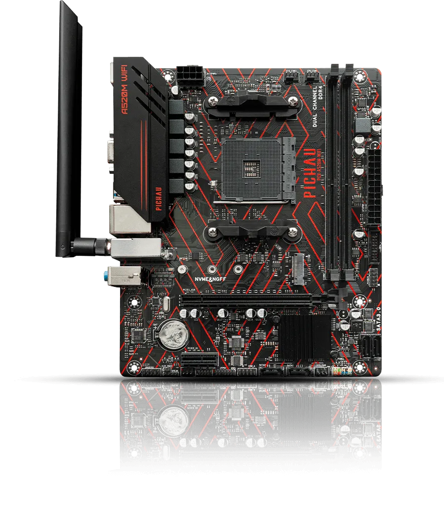 Foto da placa mae